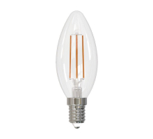 Лампа светодиодная филаментная Volpe E14 6W 3000K прозрачная LED-C35-6W/3000K/E14/CL/SLF UL-00008328