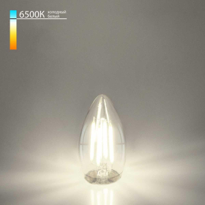 Лампа светодиодная филаментная Elektrostandard E27 9W 6500K прозрачная a056256