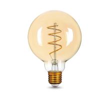 Лампа светодиодная филаментная Gauss E27 6W 2400K золотая 105802007