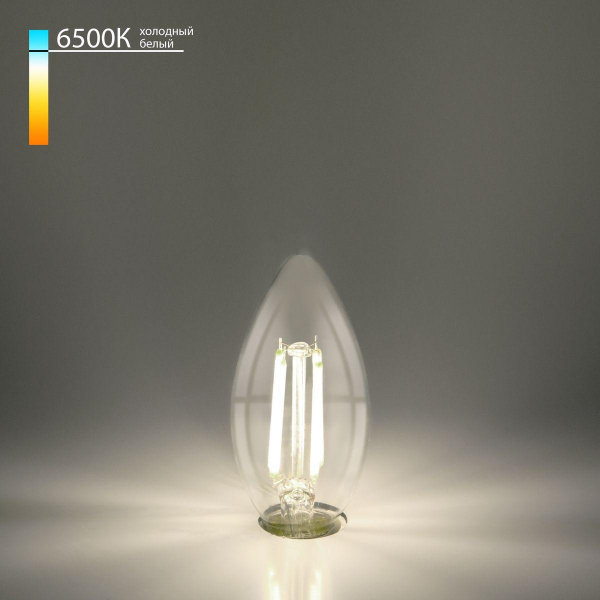 Лампа светодиодная филаментная Elektrostandard E27 9W 6500K прозрачная a056256 Лампа светодиодная филаментная Elektrostandard E27 9W 6500K прозрачная a056256