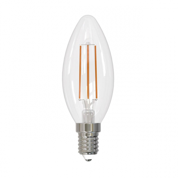 Лампа светодиодная филаментная Uniel E14 11W 4000K прозрачная LED-C35-11W/4000K/E14/CL PLS02WH UL-00005165 Лампа светодиодная филаментная Uniel E14 11W 4000K прозрачная LED-C35-11W/4000K/E14/CL PLS02WH UL-00005165