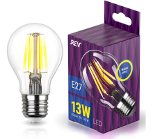Лампа светодиодная филаментная REV Deco Premium A60 E27 13W теплый свет груша 32479 9