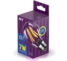 Лампа светодиодная филаментная REV Premium E27 7W теплый свет груша 32353 2