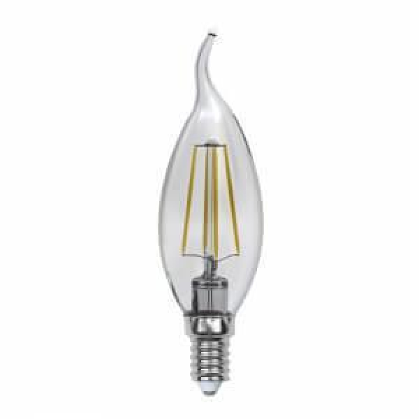 Лампа светодиодная филаментная Uniel E14 6W 3000K прозрачная LED-CW35-6W/WW/E14/CL PLS02W UL-00000200 Лампа светодиодная филаментная Uniel E14 6W 3000K прозрачная LED-CW35-6W/WW/E14/CL PLS02W UL-00000200