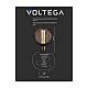 Лампа светодиодная филаментная Voltega 271 E27 4W 1800K черная 8548