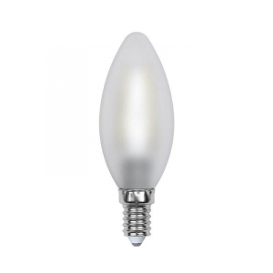 Лампа светодиодная филаментная Uniel E14 6W 3000K матовая LED-C35-6W/WW/E14/FR PLS02WH UL-00000305