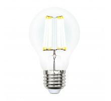 Лампа светодиодная филаментная Uniel E27 10W 4000K прозрачная LED-A60-10W/NW/E27/CL PLS02WH UL-00002626