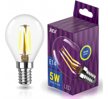 Лампа светодиодная филаментная REV G45 E14 5W 2700K DECO Premium шар 32357 0