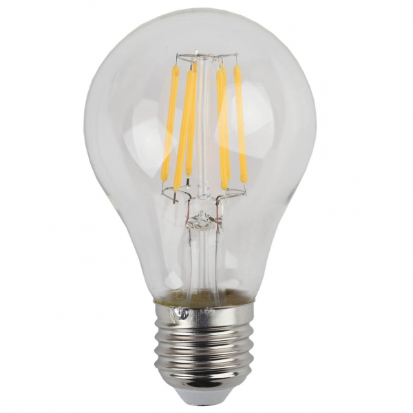 Лампа светодиодная филаментная ЭРА E27 7W 2700K прозрачная F-LED A60-7W-827-E27 Б0043432 Лампа светодиодная филаментная ЭРА E27 7W 2700K прозрачная F-LED A60-7W-827-E27 Б0043432