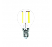 Лампа светодиодная филаментная Volpe E14 4W 4000K прозрачная LED-G45-4W/4000K/E14/CL/SLF UL-00008313