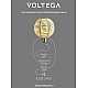 Лампа светодиодная филаментная Voltega 271 E27 4W 3000K белая 8571