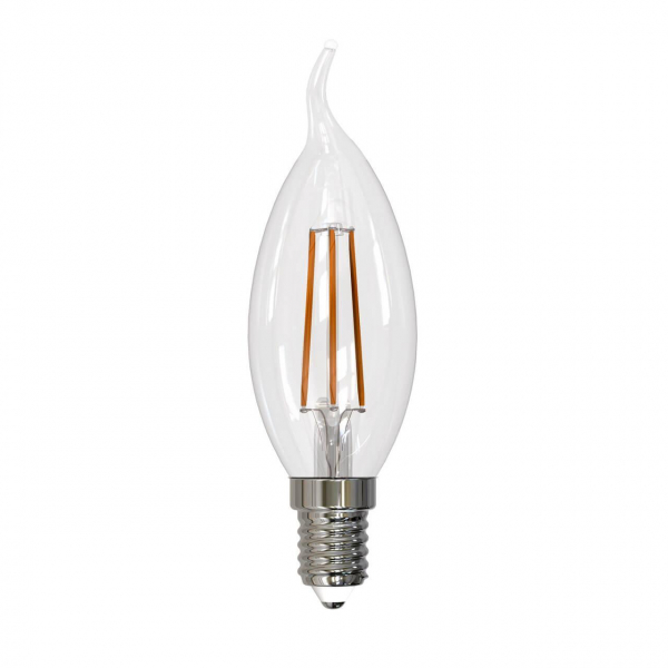 Лампа светодиодная филаментная Uniel E14 11W 4000K прозрачная LED-CW35-11W/4000K/E14/CL PLS02WH UL-00005171 Лампа светодиодная филаментная Uniel E14 11W 4000K прозрачная LED-CW35-11W/4000K/E14/CL PLS02WH UL-00005171