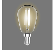 Лампа светодиодная филаментная Gauss E14 4,5W 2700K прозрачная 1141115