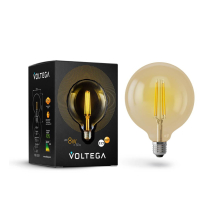 Лампа светодиодная филаментная диммируемая Voltega E27 8W 2800К золотая VG10-G125Gwarm8W 6838