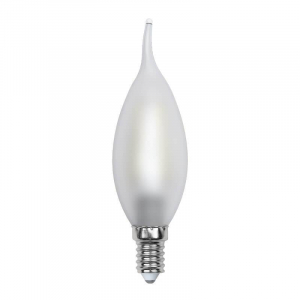 Лампа светодиодная филаментная Uniel E14 6W 3000K матовая LED-CW35-6W/WW/E14/FR PLS02WH UL-00000306