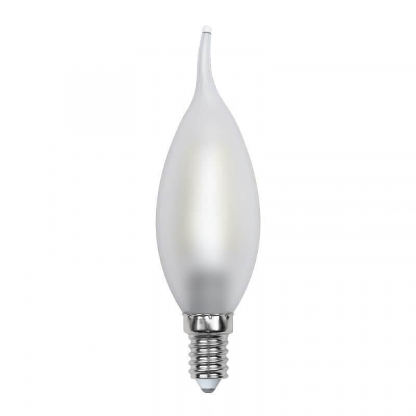 Лампа светодиодная филаментная Uniel E14 6W 3000K матовая LED-CW35-6W/WW/E14/FR PLS02WH UL-00000306 Лампа светодиодная филаментная Uniel E14 6W 3000K матовая LED-CW35-6W/WW/E14/FR PLS02WH UL-00000306