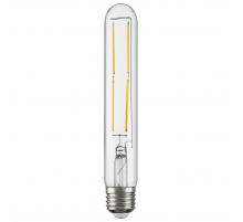 Лампа светодиодная филаментная Lightstar LED Filament E27 6W 3000K трубчатая прозрачная 933902