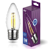 Лампа светодиодная филаментная REV TC37 E27 5W 4000K DECO Premium свеча на ветру 32490 4