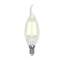 Лампа светодиодная филаментная Uniel E14 7,5W 3000K прозрачная LED-CW35-7,5W/WW/E14/CL GLA01TR UL-00003248
