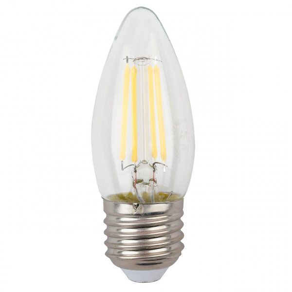Лампа светодиодная филаментная ЭРА E27 11W 2700K прозрачная F-LED B35-11w-827-E27 Б0046986 Лампа светодиодная филаментная ЭРА E27 11W 2700K прозрачная F-LED B35-11w-827-E27 Б0046986