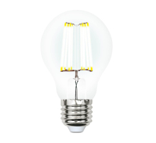 Лампа светодиодная филаментная Uniel E27 10W 4000K прозрачная LED-A60-10W/NW/E27/CL PLS02WH UL-00002626