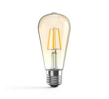 Лампа светодиодная филаментная Gauss E27 6W 2400К золотая 102802006