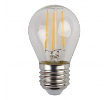Лампа светодиодная филаментная ЭРА E27 9W 2700K прозрачная F-LED P45-9w-827-E27 Б0047023