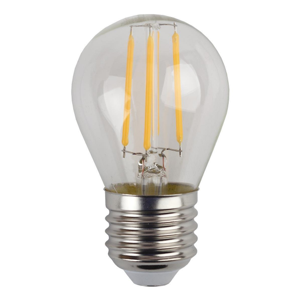 Лампа светодиодная филаментная ЭРА E27 9W 2700K прозрачная F-LED P45-9w-827-E27 Б0047023 Лампа светодиодная филаментная ЭРА E27 9W 2700K прозрачная F-LED P45-9w-827-E27 Б0047023