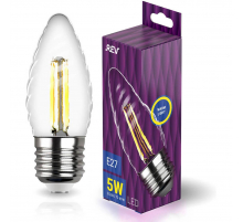 Лампа светодиодная филаментная REV TC37 E27 5W 2700K DECO Premium свеча на ветру 32426 3