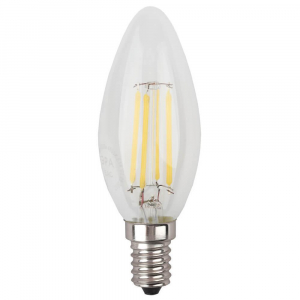 Лампа светодиодная филаментная ЭРА E14 7W 2700K прозрачная F-LED B35-7W-827-E14 Б0027942