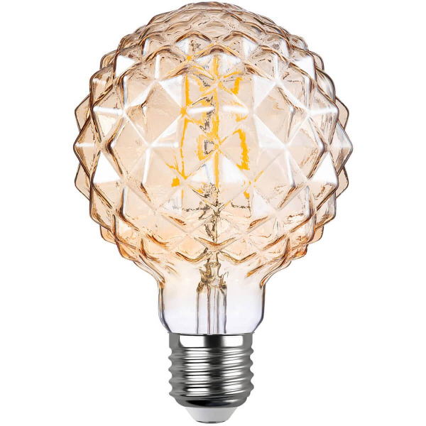 Лампа светодиодная филаментная REV VINTAGE GOLD G95 E27 5W 2200K DECO Premium теплый свет груша 32448 5 Лампа светодиодная филаментная REV VINTAGE GOLD G95 E27 5W 2200K DECO Premium теплый свет груша 32448 5