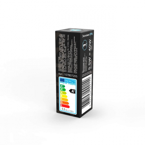 Лампа светодиодная Gauss G4 5.5W 4100K прозрачная 107807205 Лампа светодиодная Gauss G4 5.5W 4100K прозрачная 107807205