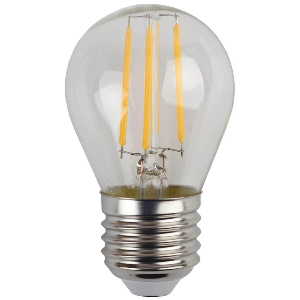 Лампа светодиодная филаментная ЭРА E27 7W 2700K прозрачная F-LED P45-7W-827-E27 Б0027948 Лампа светодиодная филаментная ЭРА E27 7W 2700K прозрачная F-LED P45-7W-827-E27 Б0027948