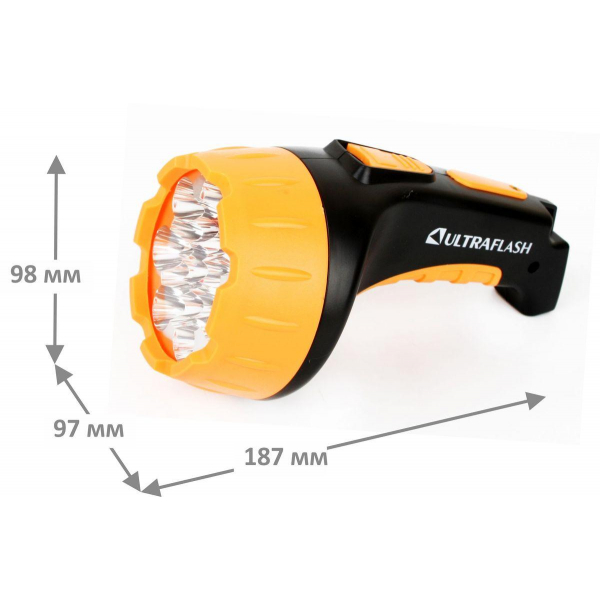 Рабочий светодиодный фонарь Ultraflash Accu Profi аккумуляторный 180х100 50 лм LED3815 9217