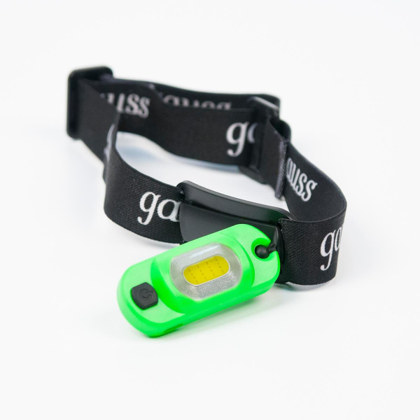 Налобный светодиодный фонарь Gauss аккумуляторный 30х60 150 лм GF408 Налобный светодиодный фонарь Gauss аккумуляторный 30х60 150 лм GF408