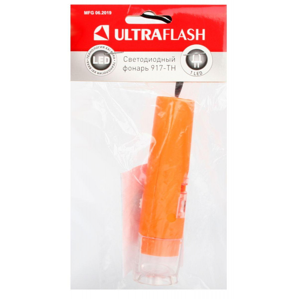 Ручной светодиодный фонарь Ultraflash Т от батареек 120х30 15 лм 917-TH 12415 Ручной светодиодный фонарь Ultraflash Т от батареек 120х30 15 лм 917-TH 12415