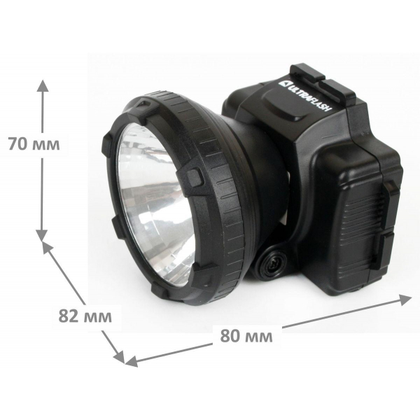 Налобный светодиодный фонарь Ultraflash Headlite аккумуляторный 90х75 33 лм LED5364 11258