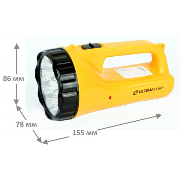 Рабочий светодиодный фонарь Ultraflash Accu Profi аккумуляторный 175х100 45 лм LED3816SM 12859 Рабочий светодиодный фонарь Ultraflash Accu Profi аккумуляторный 175х100 45 лм LED3816SM 12859