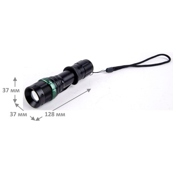 Ручной светодиодный фонарь Ultraflash Accu Profi аккумуляторный 130х36 250 лм E142 12187