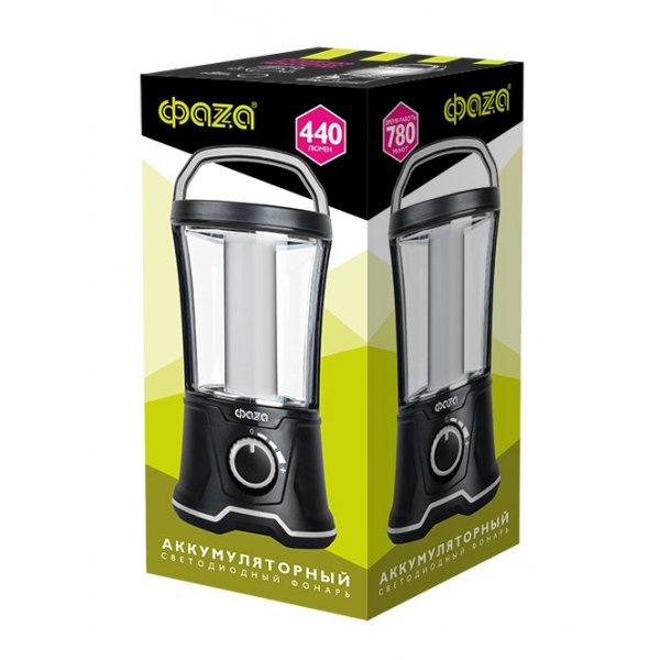 Кемпинговый светодиодный фонарь ФАZA аккумуляторный 440 лм 209х103 AccuF5-L20W-bk Кемпинговый светодиодный фонарь ФАZA аккумуляторный 440 лм 209х103 AccuF5-L20W-bk