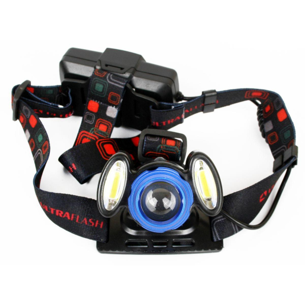 Налобный светодиодный фонарь Ultraflash Headlite аккумуляторный 100х90 300 лм E1334 13904 Налобный светодиодный фонарь Ultraflash Headlite аккумуляторный 100х90 300 лм E1334 13904