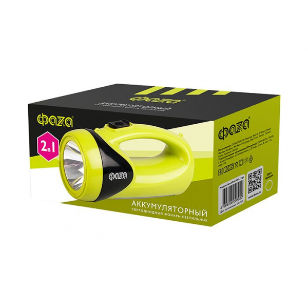Прожекторный светодиодный фонарь ФАZA аккумуляторный 110 лм 172х86 AccuF8-L1W/L12gn