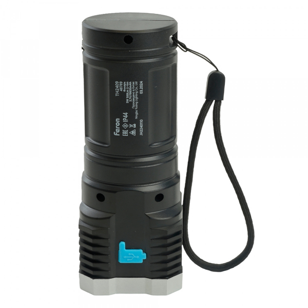 Фонарь ручной Feron TH2409 с аккумулятором USB ZOOM 48789 Фонарь ручной Feron TH2409 с аккумулятором USB ZOOM 48789