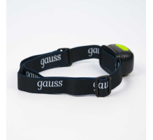 Налобный светодиодный фонарь Gauss аккумуляторный 40х60 220 лм GF402