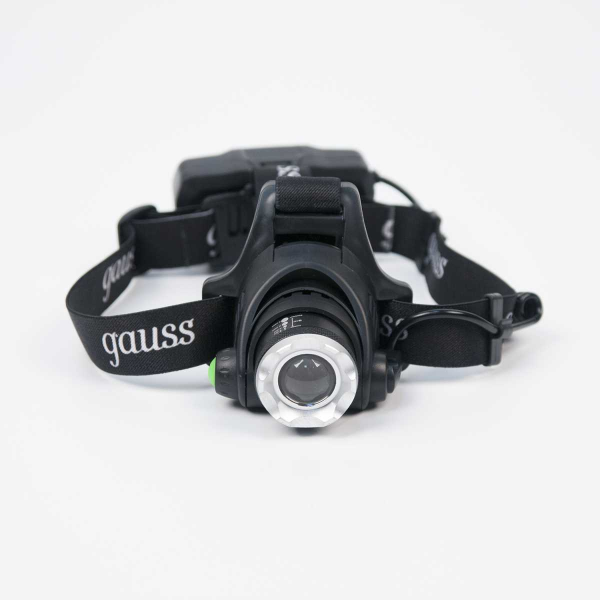 Налобный светодиодный фонарь Gauss аккумуляторный 110х105 450 лм GF407