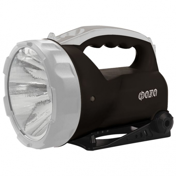 Прожекторный светодиодный фонарь ФАZA аккумуляторный 180 лм 171х122 AccuF6-L3W-bk