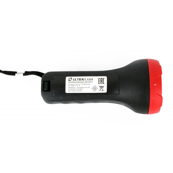 Ручной светодиодный фонарь Ultraflash Т от батареек 105х45 75 лм LED16014 14253