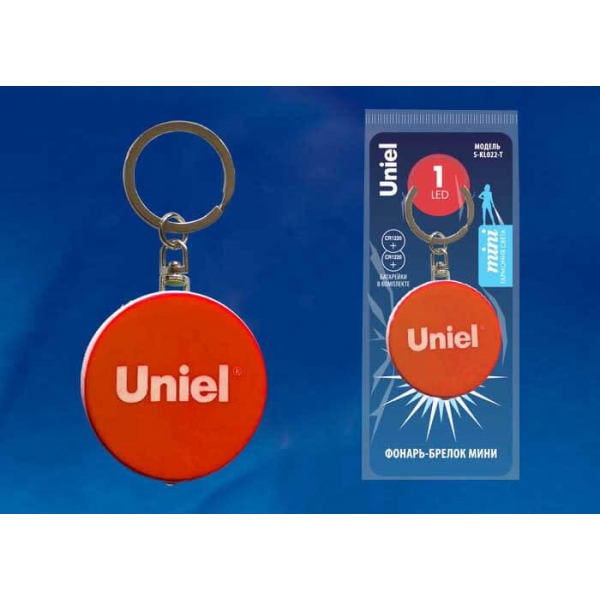 Фонарь-брелок светодиодный Uniel Standard Mini от батареек 47х40 S-KL022-T Orange UL-00004099 Фонарь-брелок светодиодный Uniel Standard Mini от батареек 47х40 S-KL022-T Orange UL-00004099