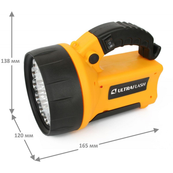 Рабочий светодиодный фонарь-прожектор Ultraflash Accu Profi аккумуляторный 190х137 70 лм UF3712LED 8310