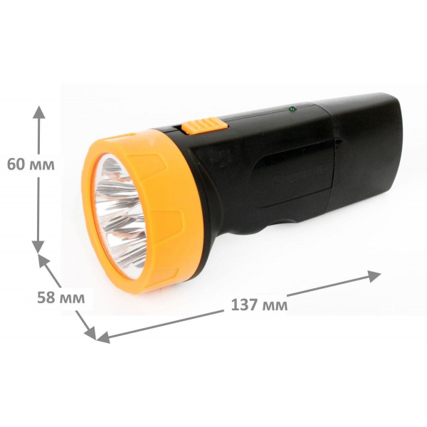 Рабочий светодиодный фонарь Ultraflash Accu Profi аккумуляторный 130х60 18 лм LED3827 11241 Рабочий светодиодный фонарь Ultraflash Accu Profi аккумуляторный 130х60 18 лм LED3827 11241